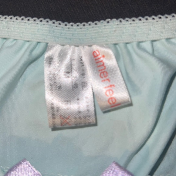 Light Green with pink & lavender chiffon ruffles - Picture 4 of 12